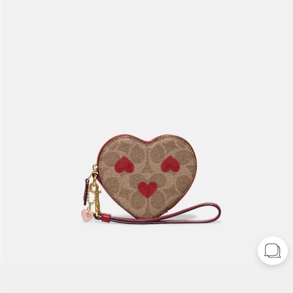 NWT Coach Heart Wristlet - Picture 5 of 8